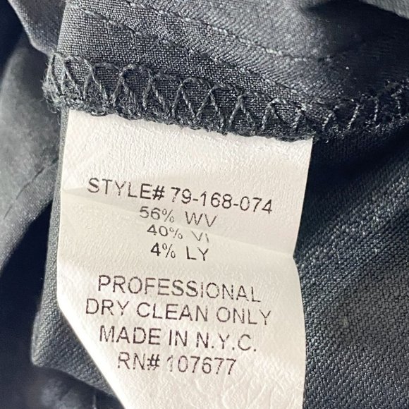 ALICE + OLIVIA BLACK HIGH RISE FLARED DRESS PANTS - 0 - Picture 9 of 9